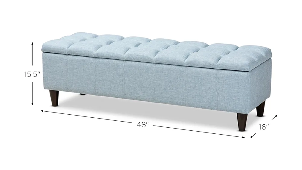 Brette Storage Bench Ottoman Dimensions