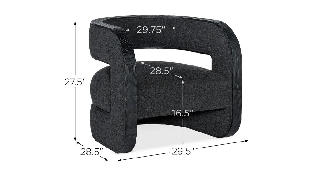 Burke Accent Chair Dimensions