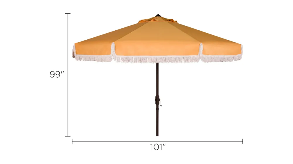 Fabia Fringe Crank Umbrella Dimensions