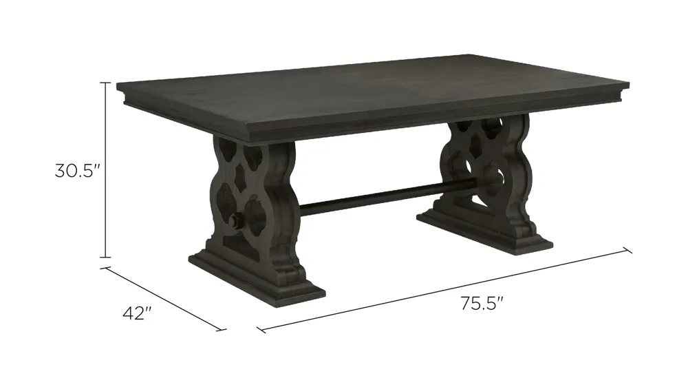 Belmore Dining Table W/Leaf Dimensions