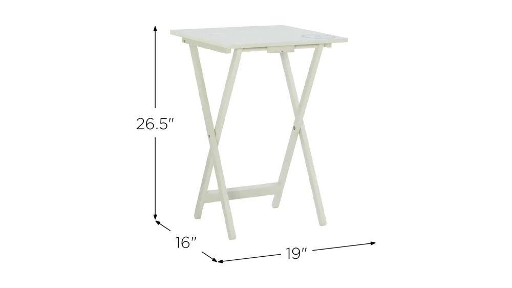 Compass Tray Table Set Dimensions
