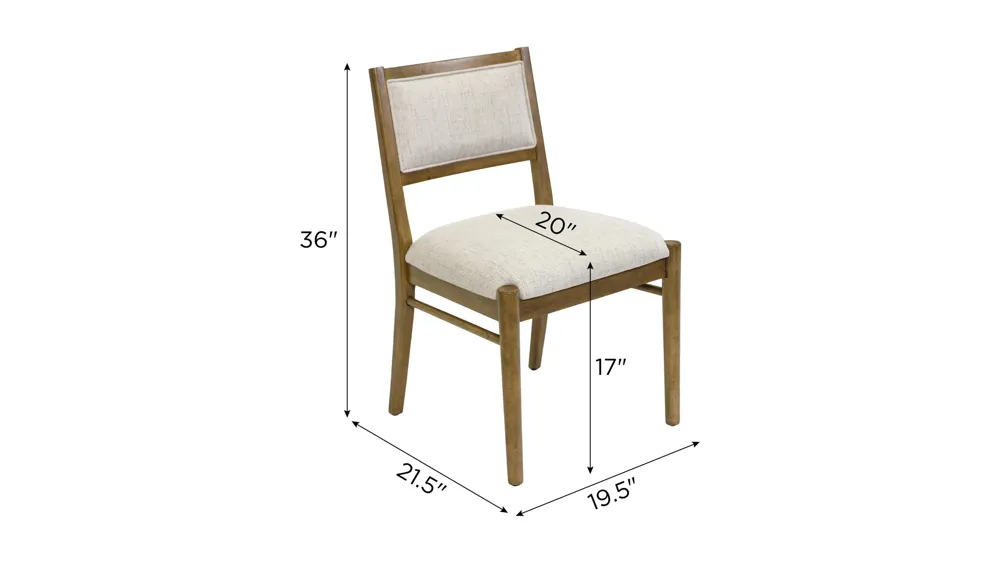 Lachlan Dining Chair - Set of 2 Dimensions