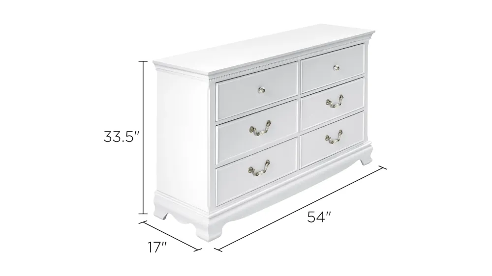 Winnie Bedroom Dresser Dimensions