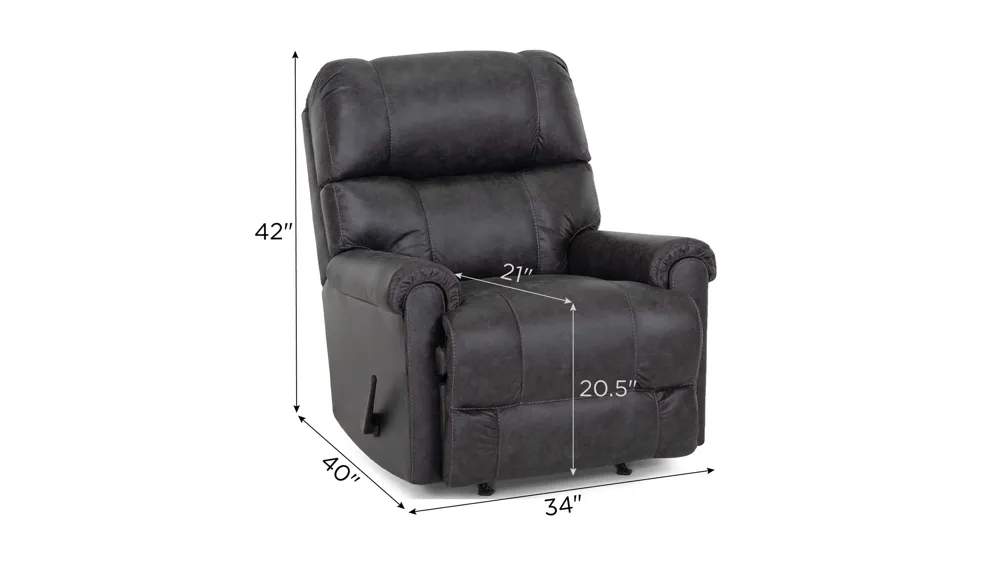 Wentworth Manual Rocker Recliner Dimensions