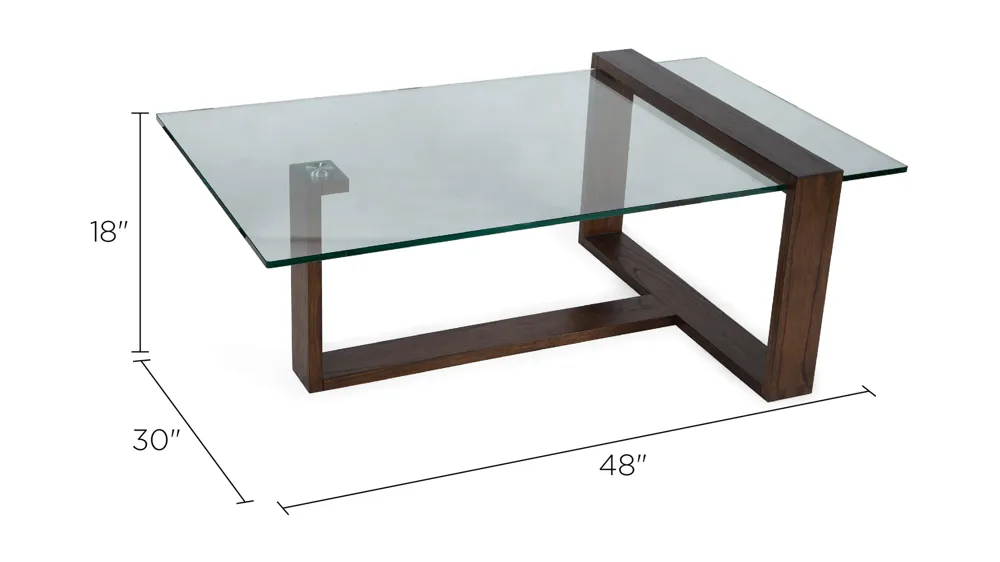 Bristen Rectangular Cocktail Table Dimensions