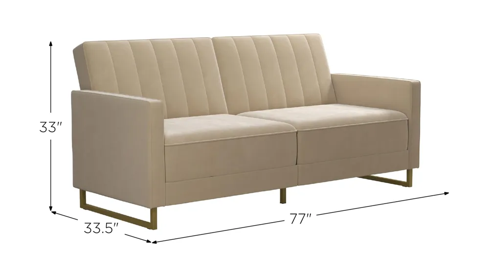 Skylar Coil Futon Dimensions