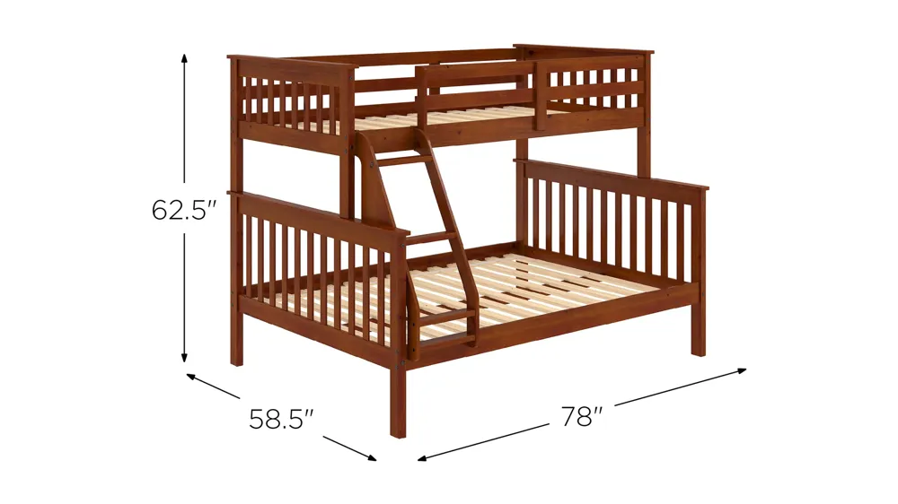 Hilde Mission Bunk Bed Dimensions