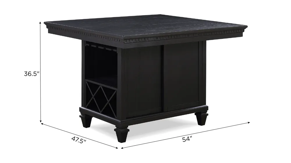 Regent Counter Height Table Dimensions
