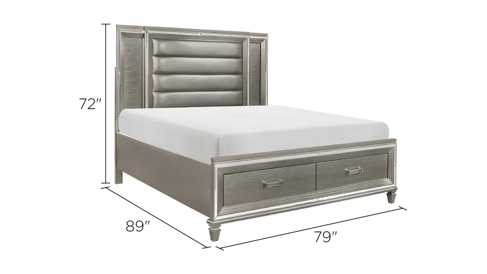 Selena Platform Storage Bed Dimensions