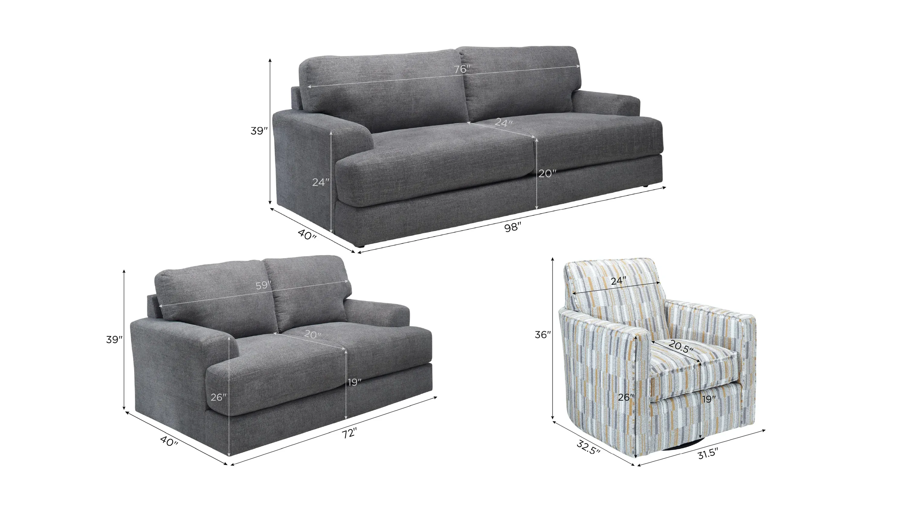 Sundera Living Room Set | Raymour & Flanigan