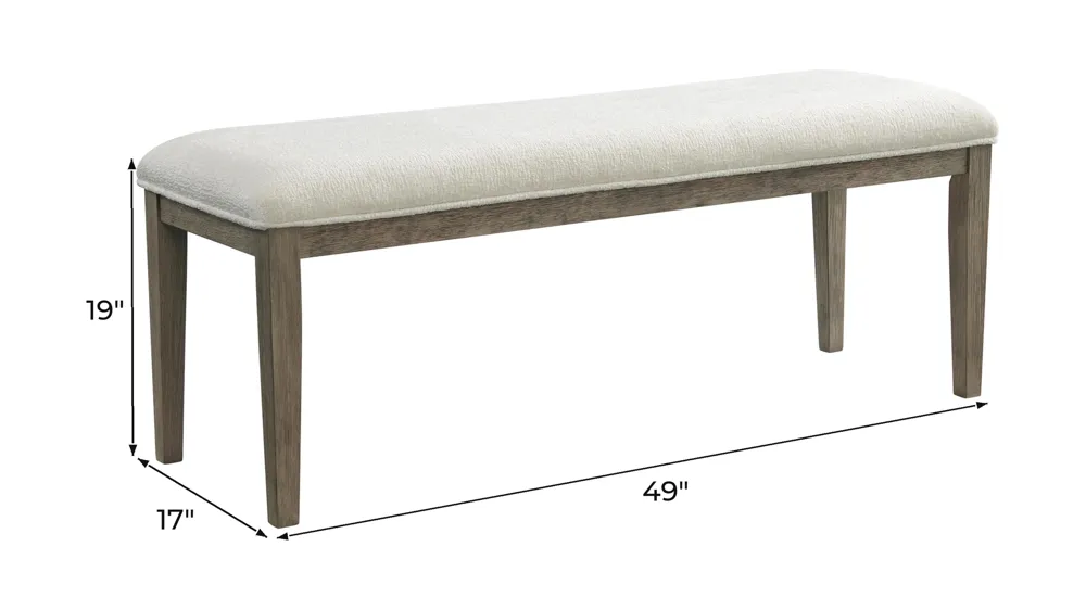 Armes Dining Bench Dimensions