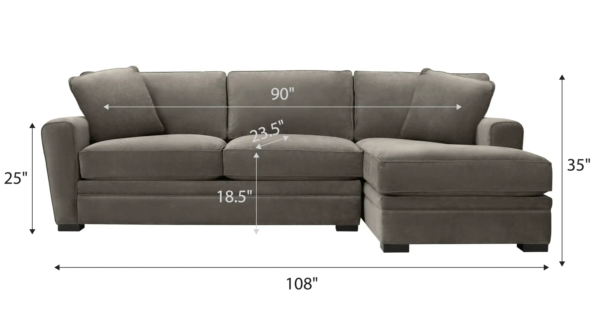 Artemis II 2-pc. Right Hand Facing Sectional Sofa