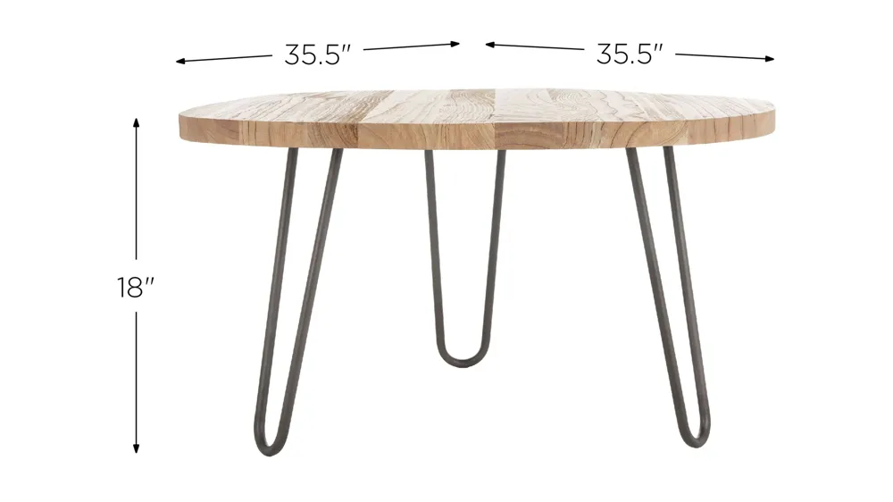 Josef Free Edge Coffee Table Dimensions
