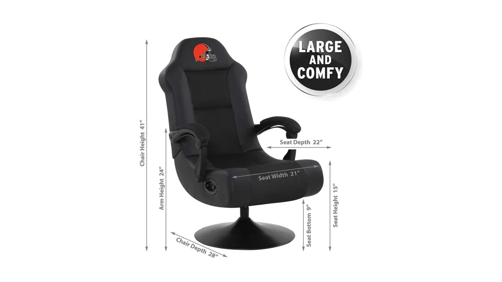 NFL Faux Leather Ultra Gaming Chair Dimensions