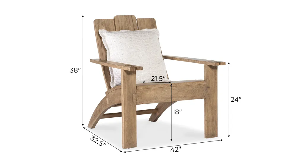 Vineyard Row Accent Chair Dimensions