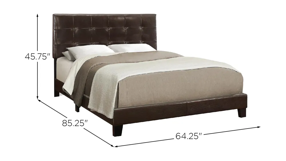 Monarch Specialties Queen Bed Dimensions