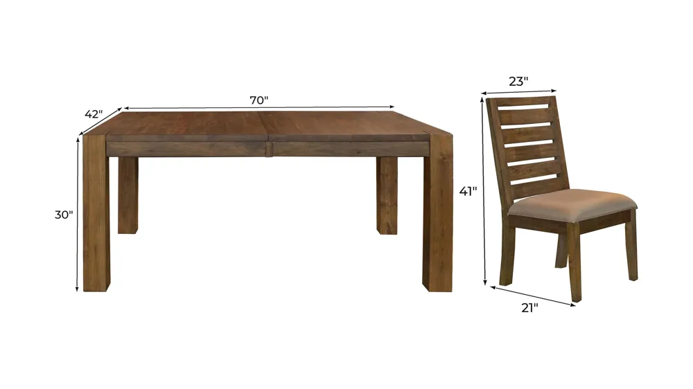 Anacortes 7-pc. Dining Set Dimensions