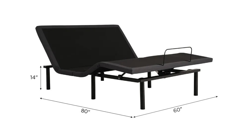 BaseLogic Silver Adjustable Base Dimensions