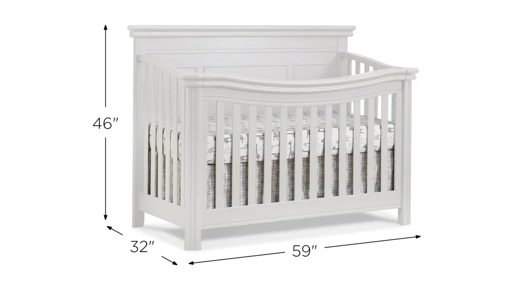Finley Lux Flat Top Crib Dimensions