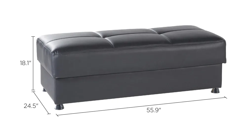 Aracely XL Ottoman Dimensions
