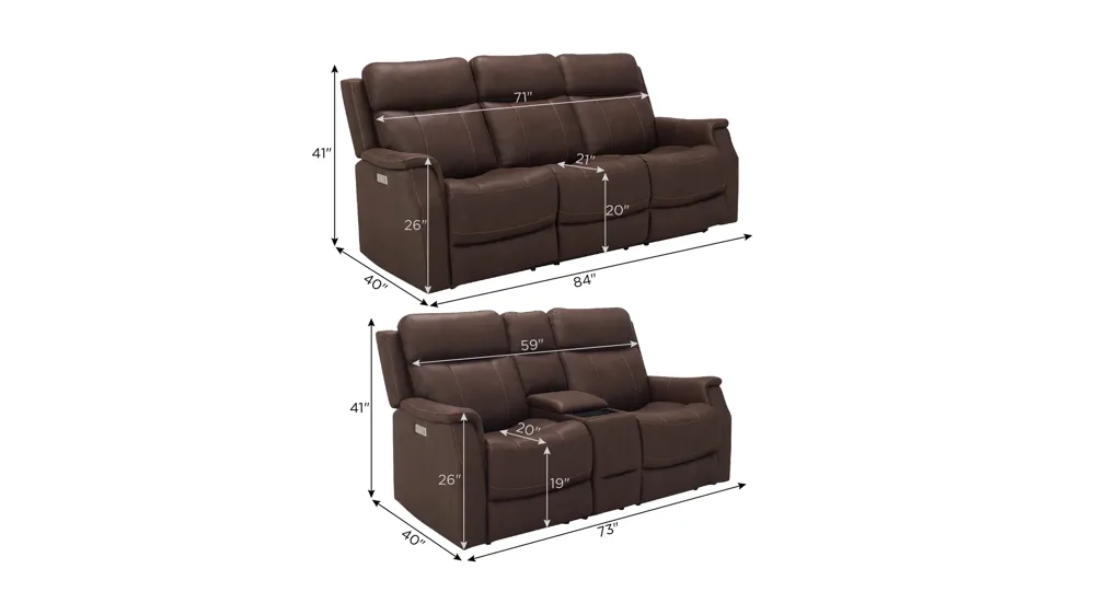Rendall Living Room Set Dimensions