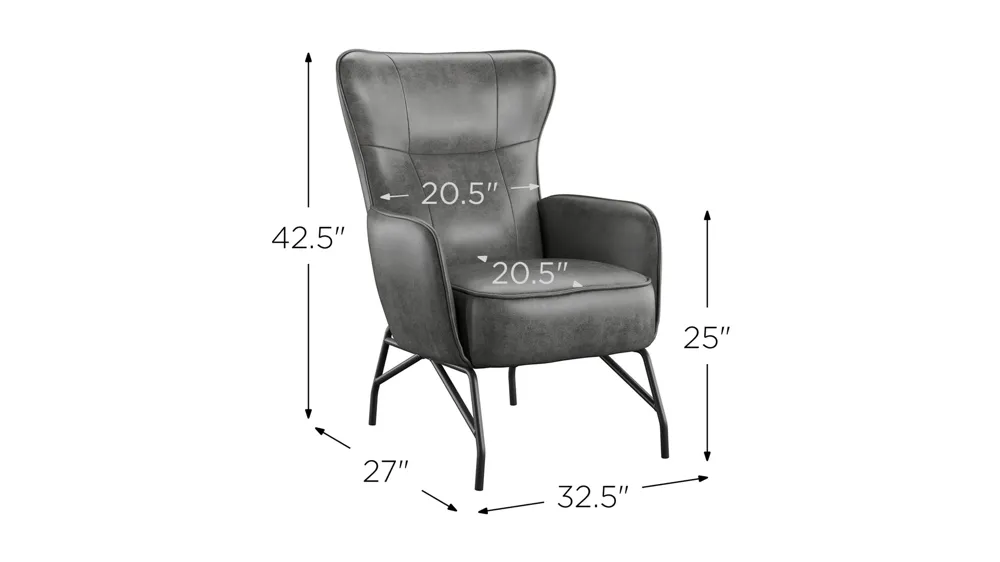 Franky Accent Chair Dimensions