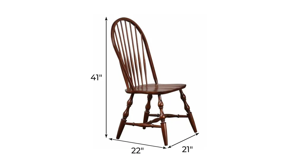 Fenway Spindleback Dining Chair: Set of 2 Dimensions