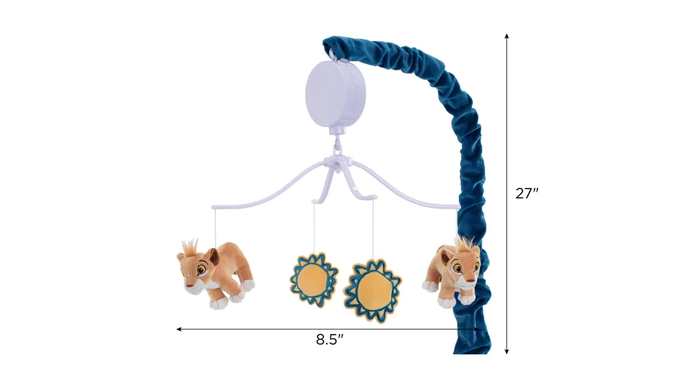 Lion King Adventure Musical Crib Mobile Dimensions