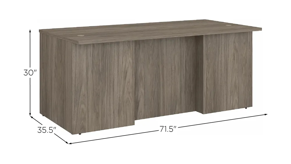 Office 500 72W x 36D Executive Desk Dimensions