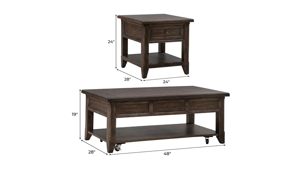 Paradise Valley Opt 3 Piece Set Dimensions