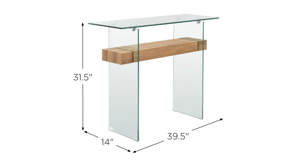 Alex Rectangular Console Table Dimensions