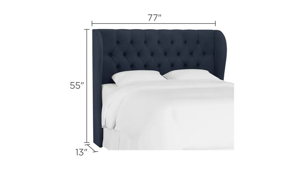 Thayer Wingback Headboard Dimensions