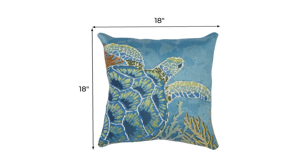 Marina Seaturtle Garden Accent Pillow Dimensions