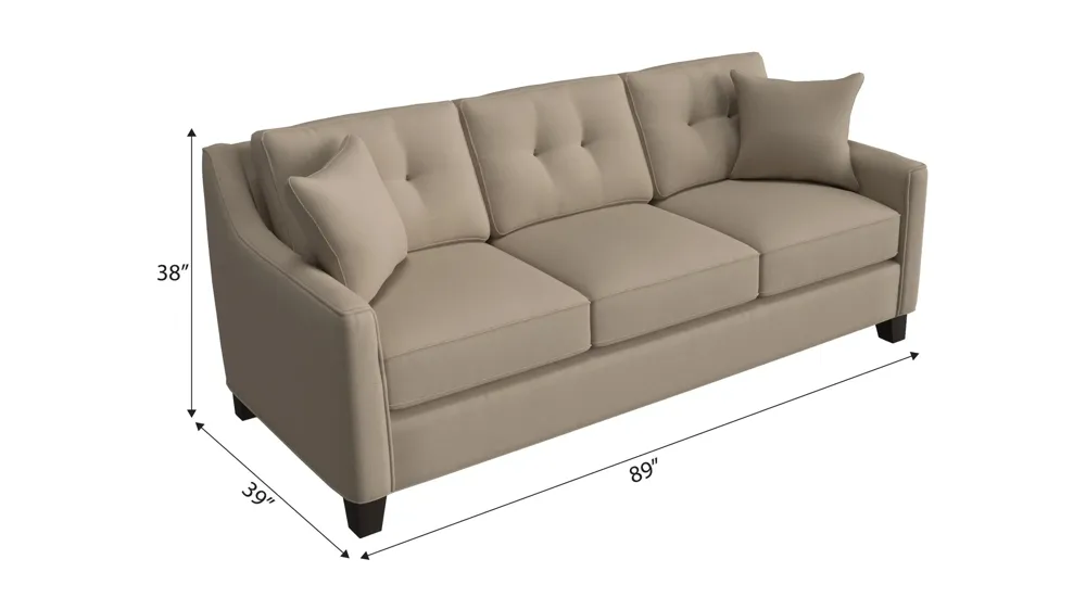 Carmine Queen Sleeper Sofa Dimensions