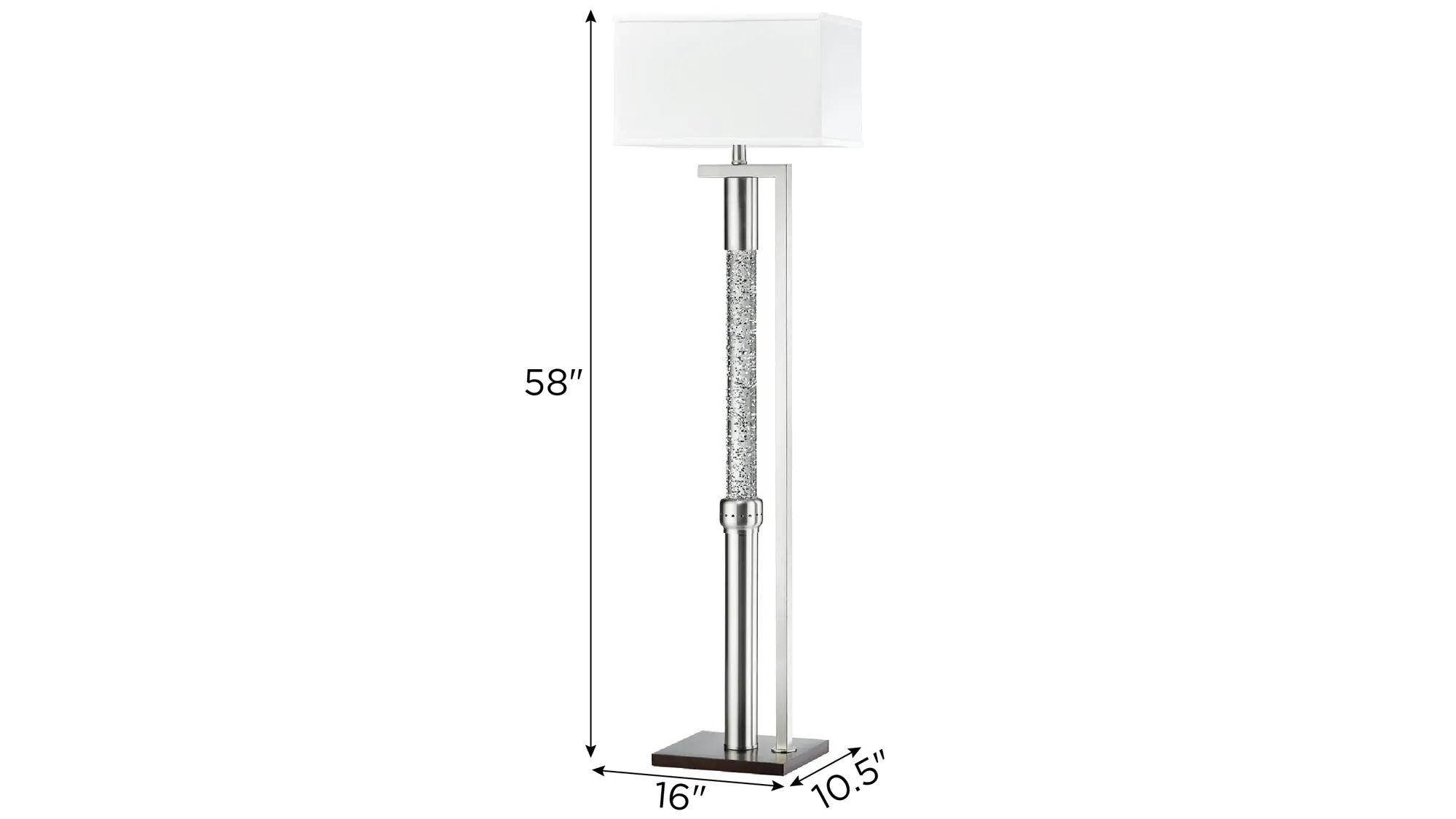 58" Water Dancing Floor Lamp