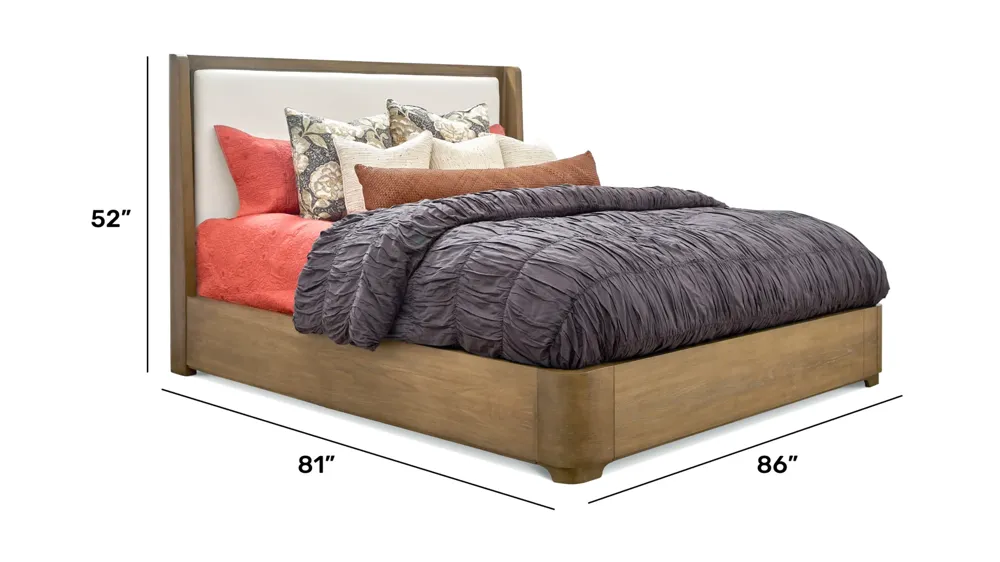 Normandy Upholstered Bed Dimensions