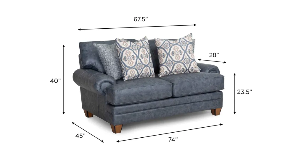 Boswell Loveseat Dimensions