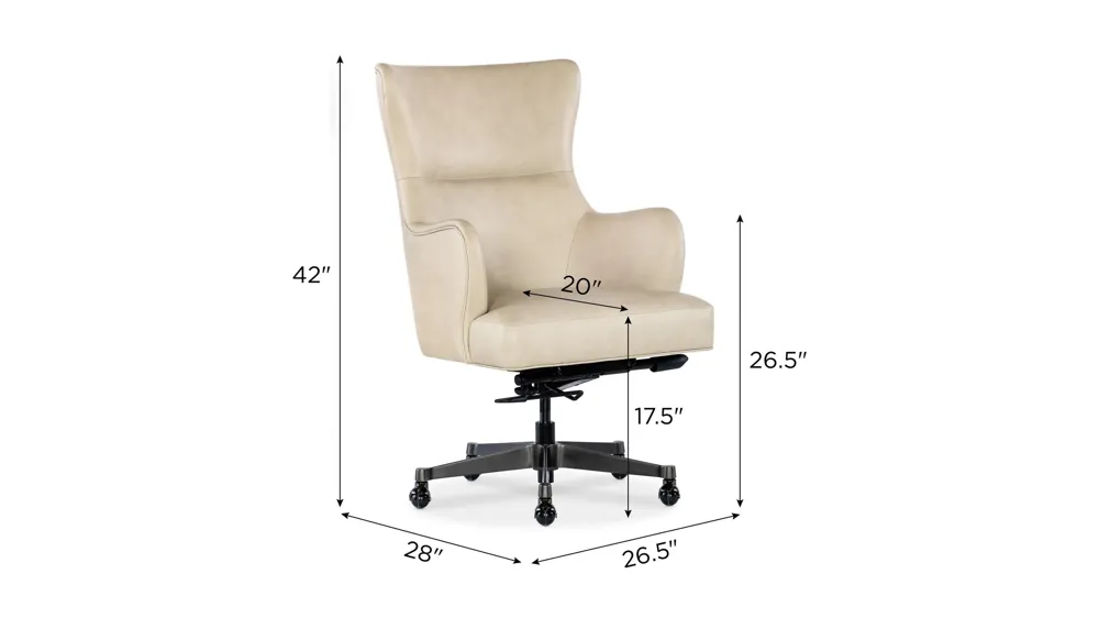Lazzaro Executive Swivel Chair Dimensions