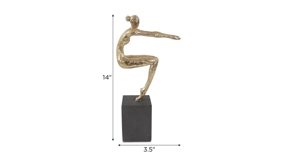 Utkatasana Pose Sculpture Dimensions
