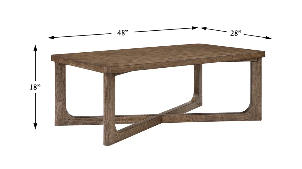 Almond Cocktail Table Dimensions