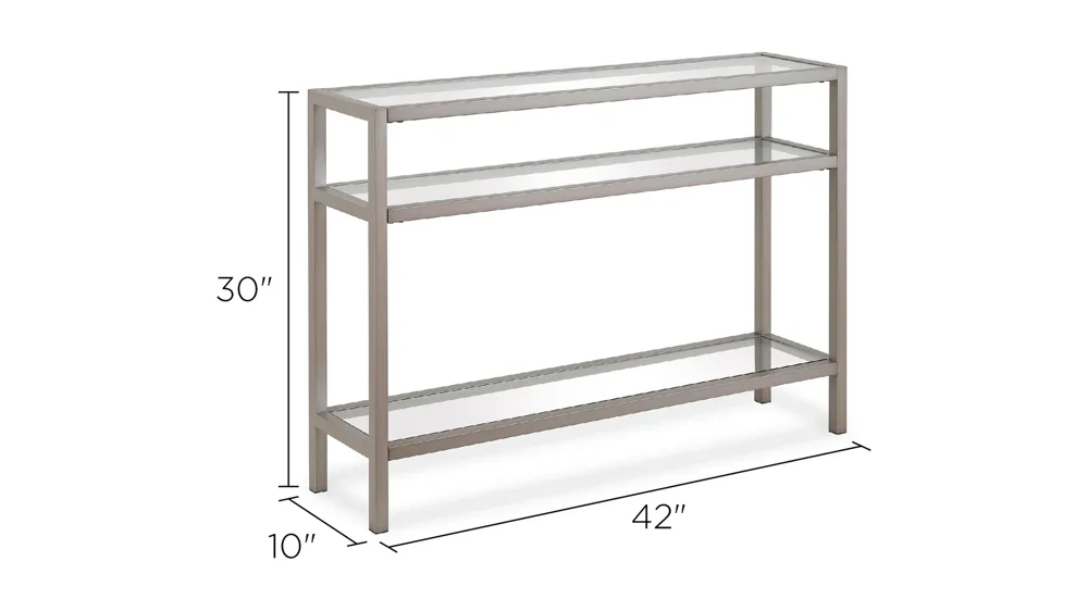 Sivil 42" Rectangular Console Table Dimensions
