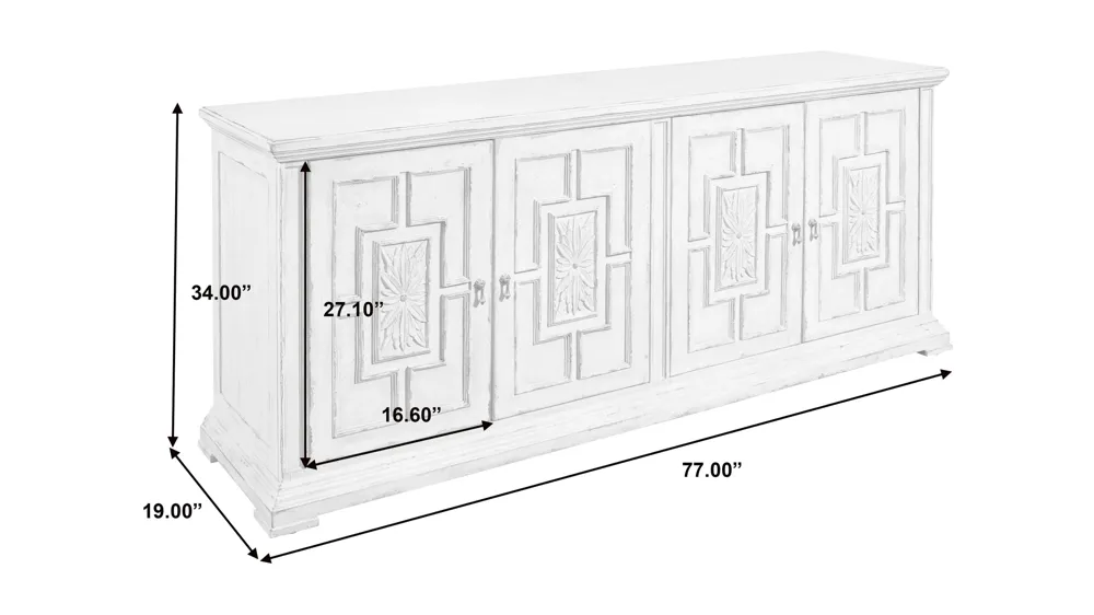 Pulaski Accents Entertainment Credenza Dimensions