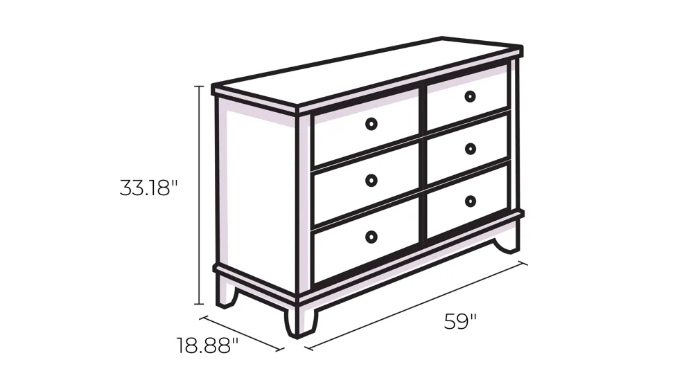 Calverson Dresser Dimensions