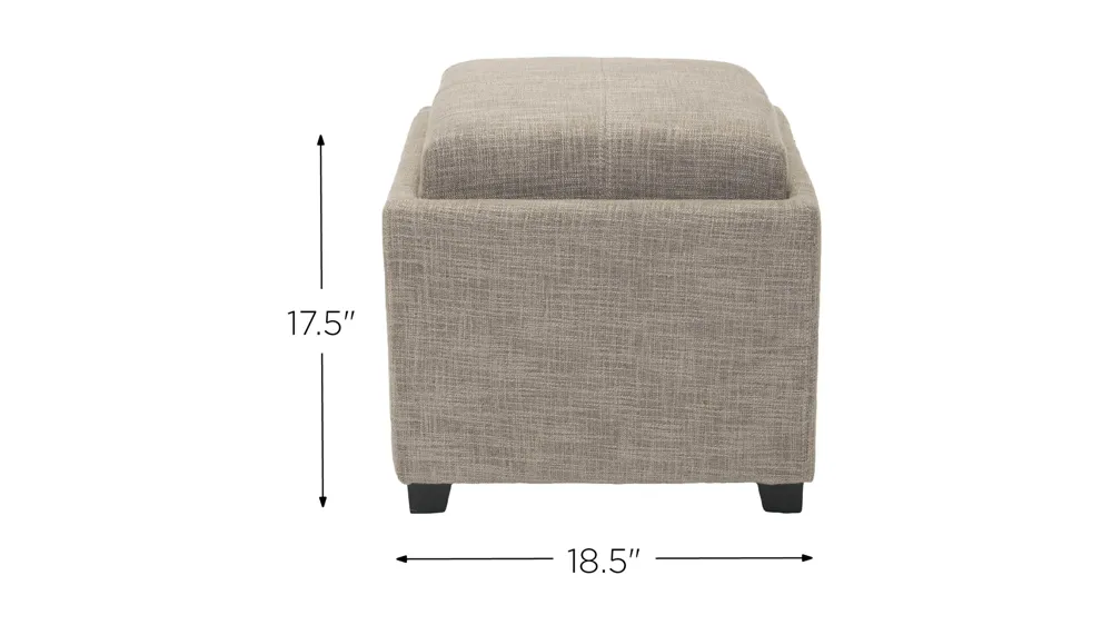 Palmer Single Tray Ottoman Dimensions