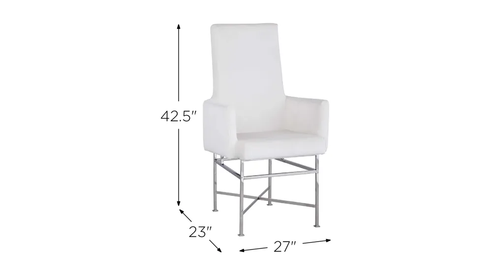Kandell Arm Chair - Set of 2 Dimensions