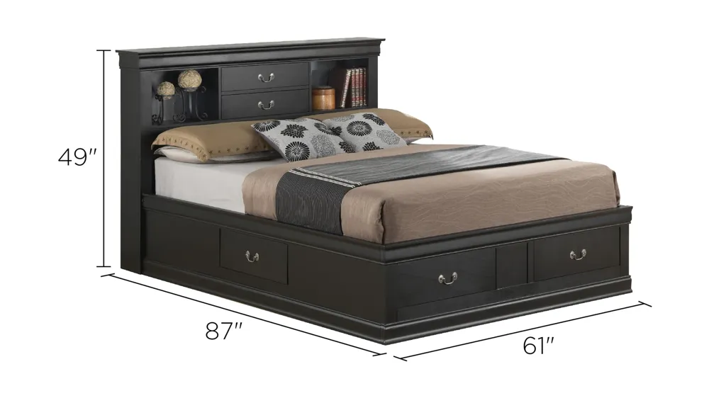 Rossie Captains Storage Bed Dimensions
