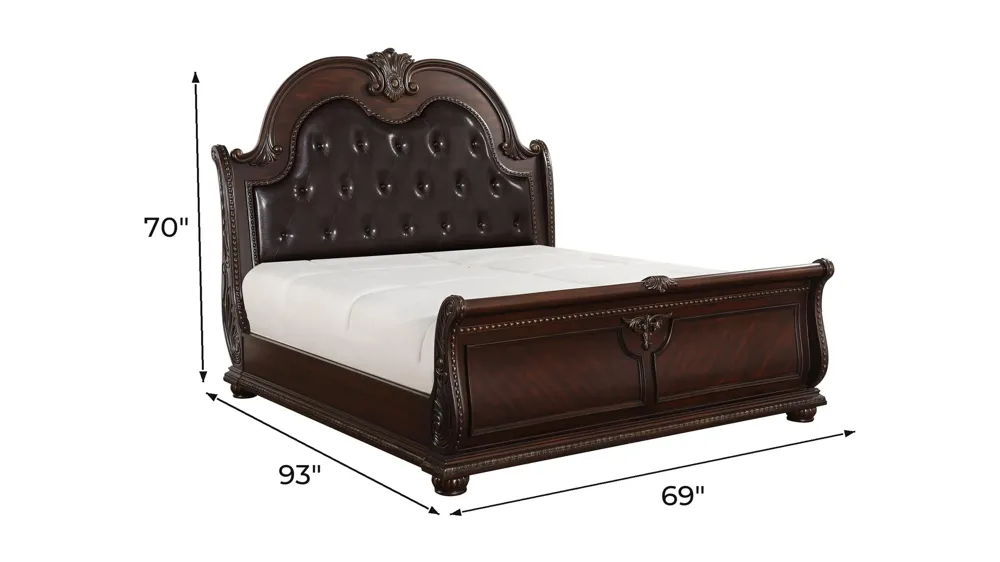 Palace Upholstered Bed Dimensions