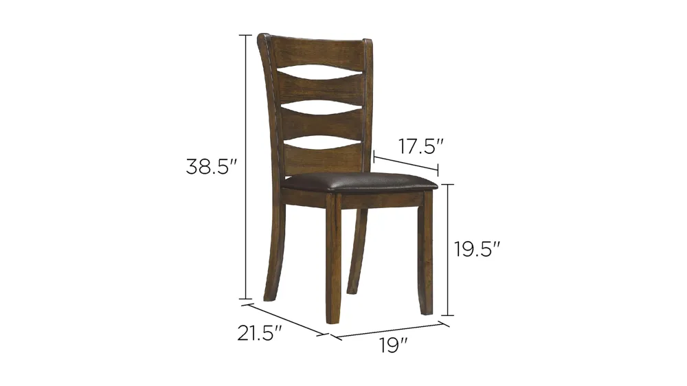 Coring Dining Room Side Chair (Set of 2) Dimensions