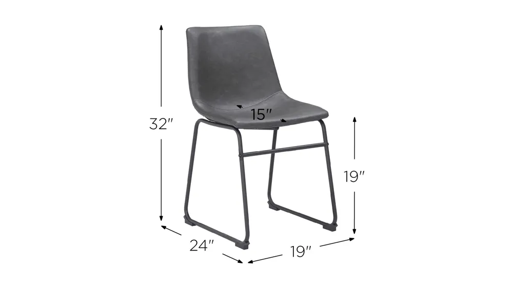 Smart Dining Chair: Set of 2 Dimensions