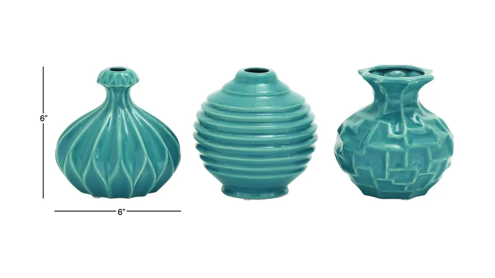 Ivy Collection Ultimate Vase Set of 3 Dimensions